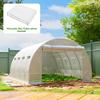Replacement Greenhouse Cover, Weather-Resistant, 400 Cm X 300 Cm X 200 Cm, Transparent, White