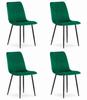 LAVA Chair - Dark Green Velvet X 4