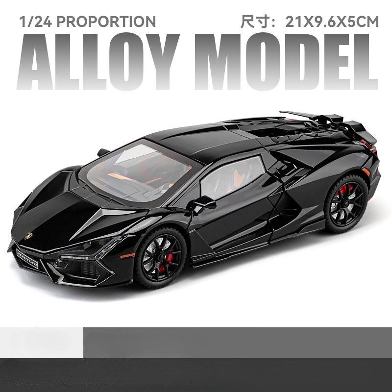 1:24 Lamborghini Revuelto Racing Car Alloy Metal Model Computer Desktop Ornaments Trendy Decoration Birthday Present For Boys