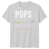 Pops Definition Unisexs T Shirt Grandad Grandpa Gift Fathers Day Graphic Tee