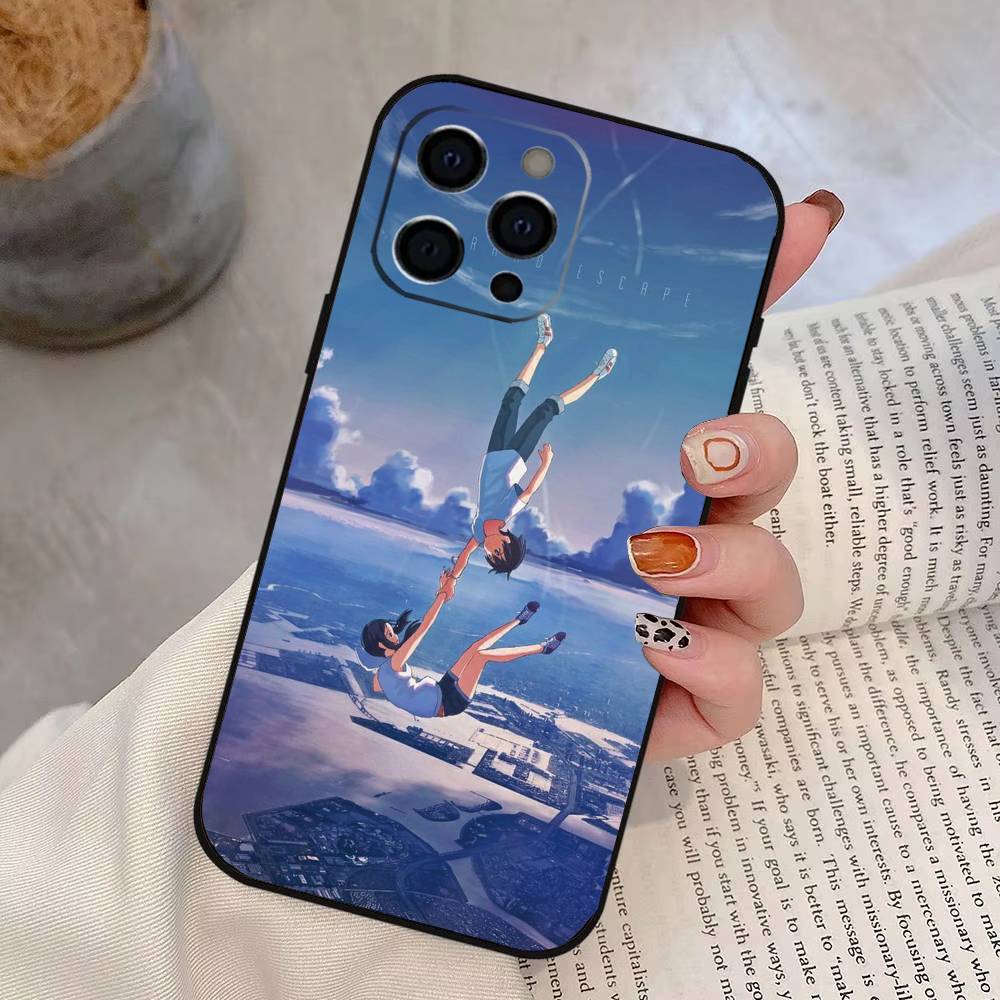 

Weathering With You Phone Case For iPhone 17, 16,15,14,13,12,11 Plus,Pro Max, Others Soft Black Cover iPhone14Pro
