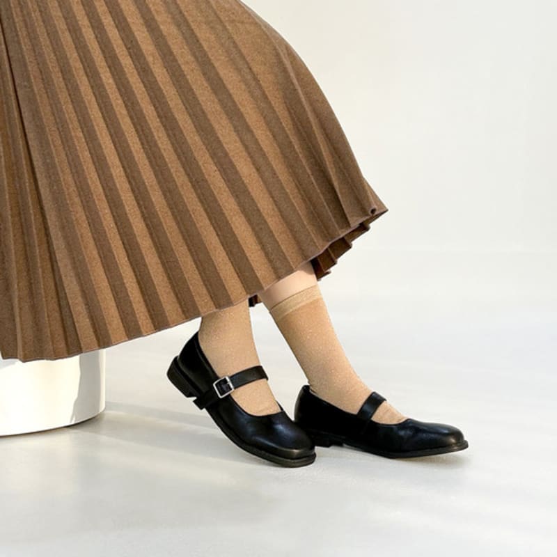 YELLOWSOCKS GLITZERSOCKEN GOLD BRAUN