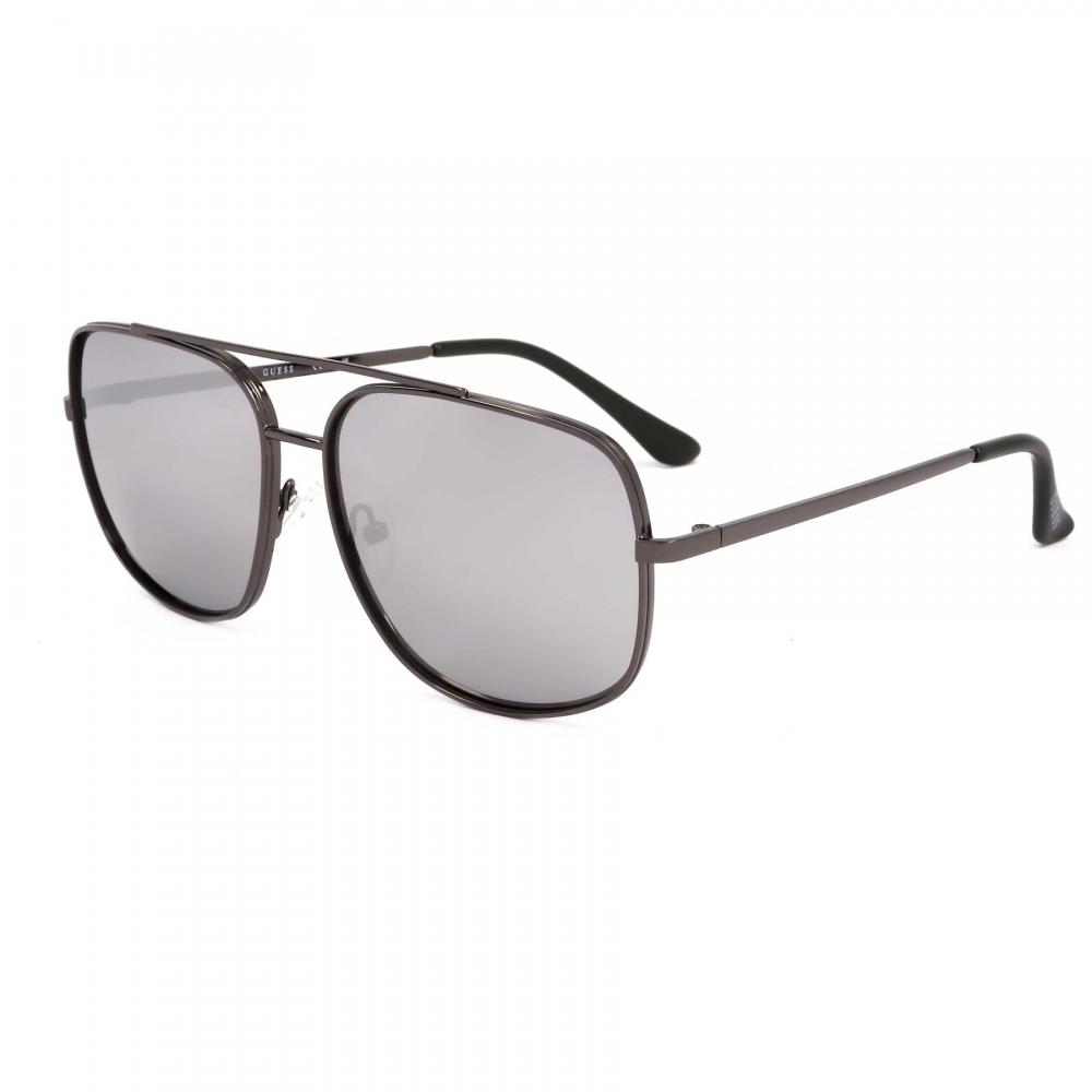 GueSS Men S Factory 60mm SunglaSSeS Shiny Gunmetal
