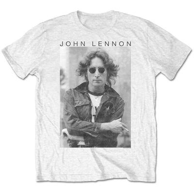 John Lennon Classic Portrait Print Cotton TShirt Rock Legend Unisex Short Sleeve Tee