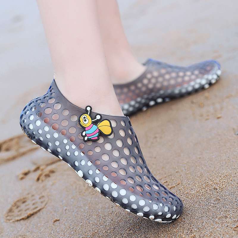 Parent-child children's beach shoes men's and women's summer non-slip soft-soled wading shoes small medium and older children's sandals bird's nest