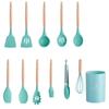 Silicone Kitchen Utensils Set Non-Stick Cookware for Kitchen Wooden Handle Spatula Egg Beaters Kitchenware Kitchen Accessories