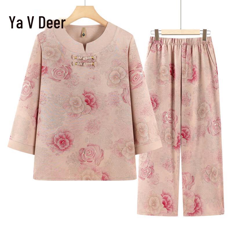 Yalu New Chinese Style Women s Seven-Sleeve Shirt 3XL