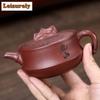 140ml Vintage Yixing Purple Clay Teapots Handmade Pot Raw Ore Dragon's Blood Sand Mud Kettle With Filter Zisha Tea Set Supplies