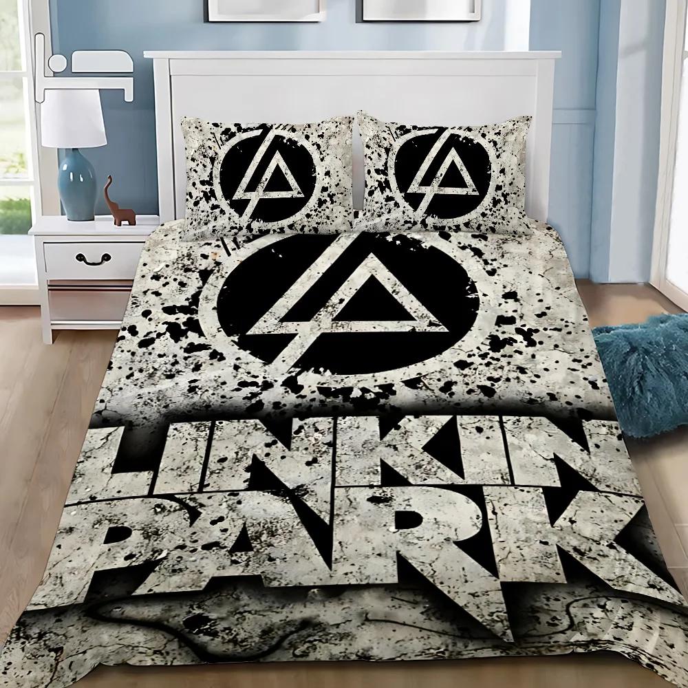 Poszewka na kołdrę Poszewka na poduszkę Pościel Zespół rockowy Linkin P-Park Dorosły Chłopiec Dziewczynka Dekoracja sypialni Dzieci Pojedyncza Podwójna Duży Rozmiar