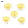5PCS 2g 3g Empty Small Colorful Covers Clear Plastic Cosmetic Pot Jars with Lids for Face Cream Lip Balm Containers Travel