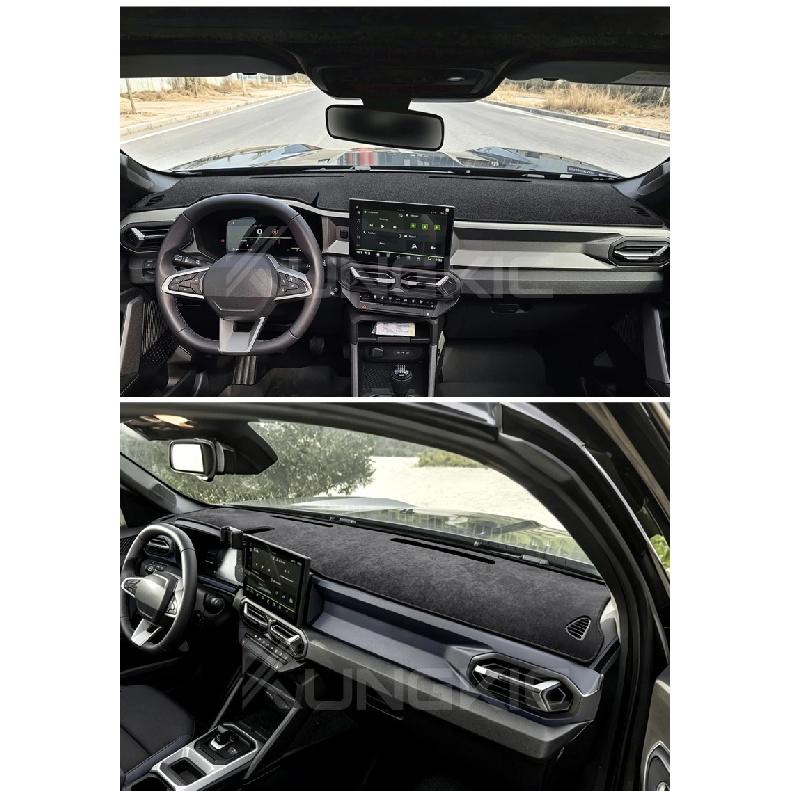 For Dacia Duster 3 2024 2025 2026 Car Dashboard Cover Flannel Mat Avoid Light Pad Dacia Duster 2024 Accessories