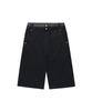 Gicheol Double Waist Bermuda Cotton Pants (Black)