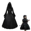 Women's Plus Size Gothic Medieval Bell Sleeve Halloween Dress