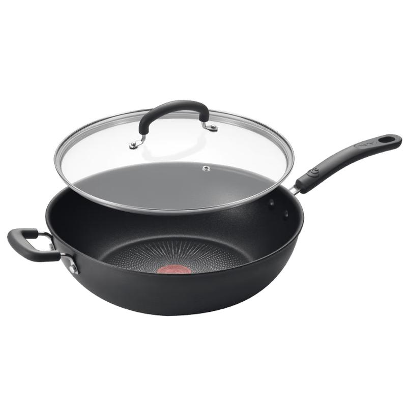 

Вок Tefal 32 см с титановым антипригарным покрытием 32cm with Glass Lid