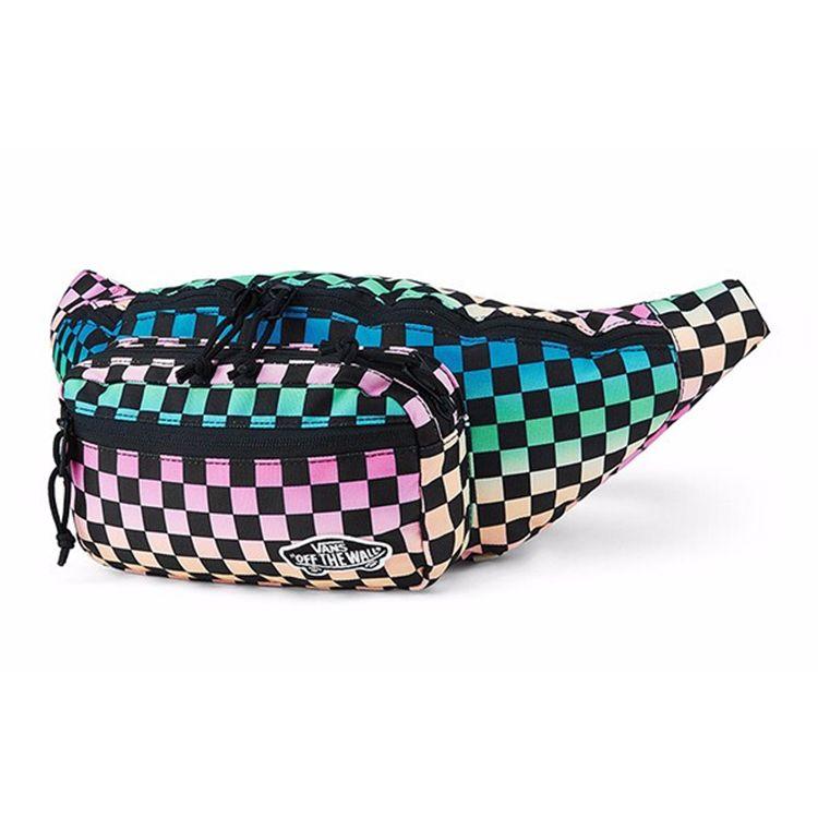 Vans Trend Acc Colorful Checkerboard Fabric Waist Bag Women bags VN0A47QEYBL