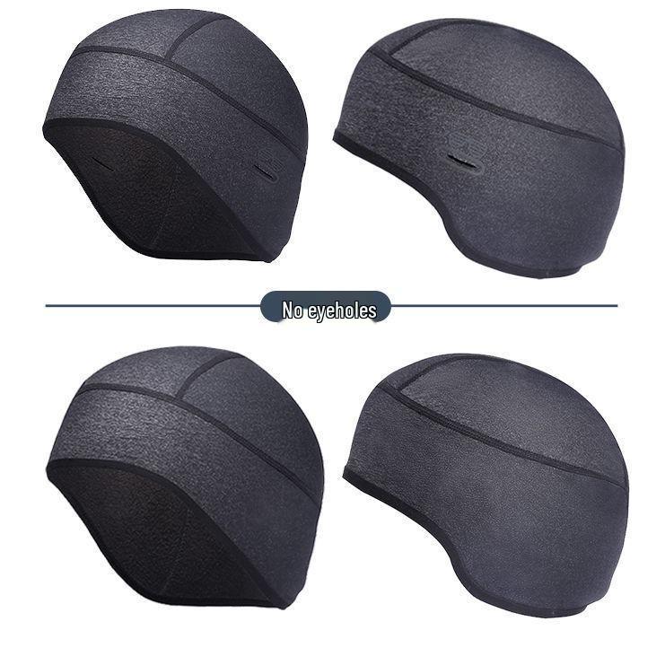 Warm Fleece Balaclava with Outdoor Glasses - Winter Cycling Helmet Liner, Cold-Proof and Ear-Warming Hat
