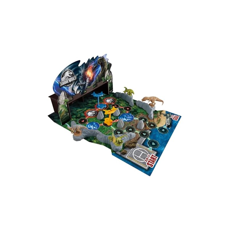 EPOCH Jurassic World Twin Tornado Attack (ST Mark Certified) Ages 5+ Toy Game Number of Players: 2-4 EPOCH
