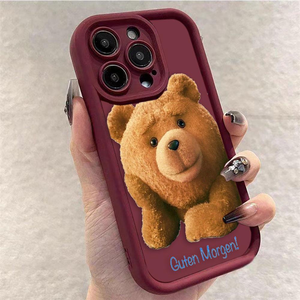 Cartoon T-Teddy Bear Cover Phone Case For Oneplus 11 10R 8T NORD CE 2 3 4 LITE ACE 2 3 Google PIXEL 7 8 7A 8A 9 Case Funda Capa
