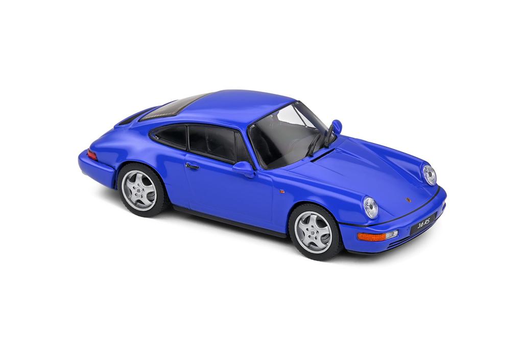 Solido Scale Porsche 911 Carrera RS 1992 Blue SOLIDO Carrera Diecast Car 1/43 (964) [Used]