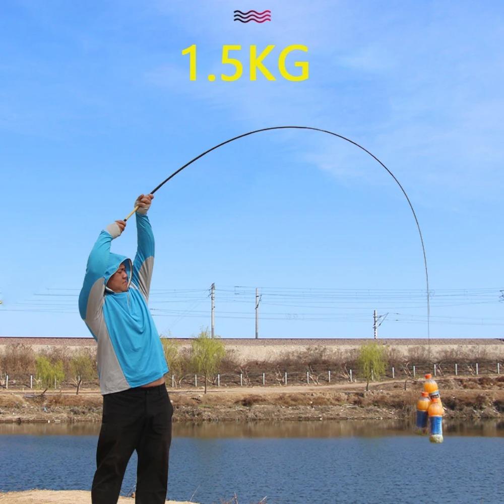Ultralight Telescopic Fishing Rod 1.5-6.3m Freshwater Stream Hand Pole Ultralight Carbon Fiber Hard Feeder for Carp Fishing Travel Equipment Portable