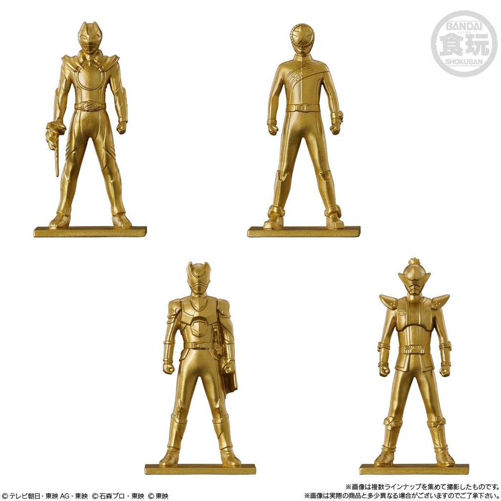 BANDAI Super Sentai Chocolate Snacks with Candy Toy Figures, 14-Piece Box,