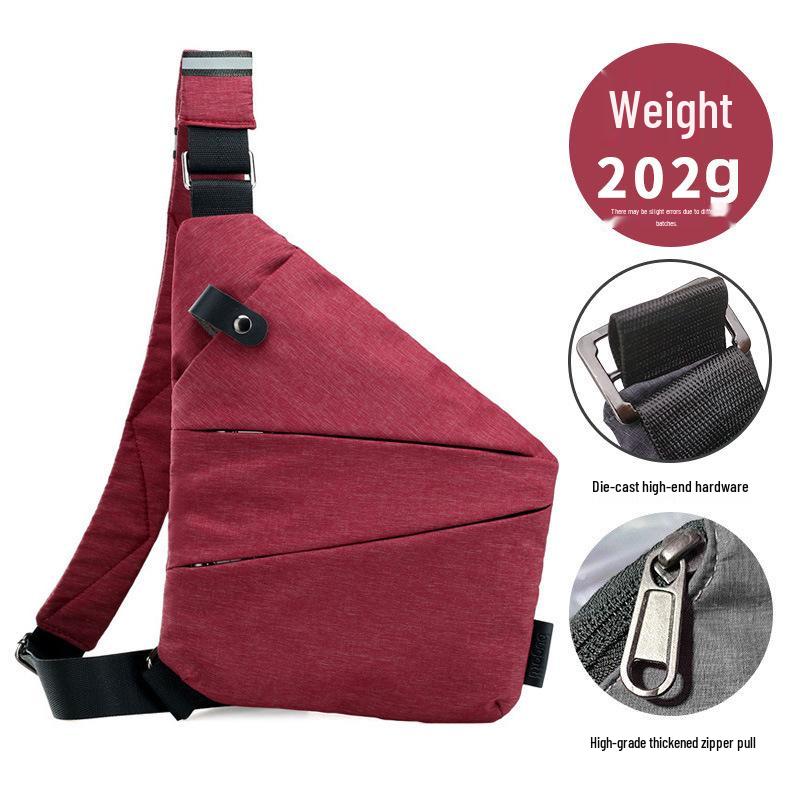 Borsa a tracolla pettorale antifurto per uomo e donna - Zaino da viaggio elegante e sicuro