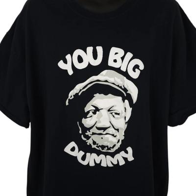 Sanford And Son 100% Cotton T-shirt Mens Tees Top Mens Size 3XL Black Redd Foxx 70s Sitcom You Big Dummy