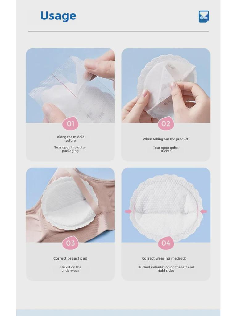 Zichu Disposable Anti-Leakage Postpartum Breast Pads for Winter - Thin Design for Lactation