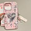 Mörkstil Kors och Orm Telefonfodral för Apple iPhone 16 Pro Max - Mjukt Silikon Stöttåligt Kreativt Heltäckande Fodral för iPhone