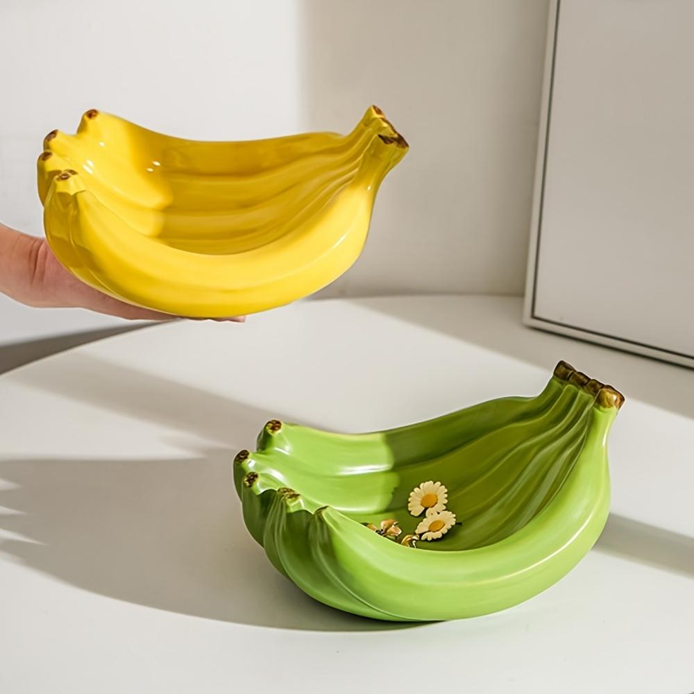 Vassoio Decorativo Boho in Ceramica a Forma di Banana, Organizer Multifunzione per Gioielli e Piccoli Oggetti, Accessorio per l'Arredamento del Soggiorno