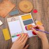 Teacher Appreciation Gifts-Teaching is A Work of Heart Sticky Notes Set Fun Self-Stick Note Pads Writing Notes School Office Supplies Suitable for