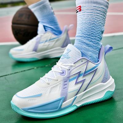 Low-top Actual Combat Mesh Surface Breathable, Non-slip, Wear-resistant, Shock-absorbing, Lightweight Soft-soled Student Luminous Sports Shoes
