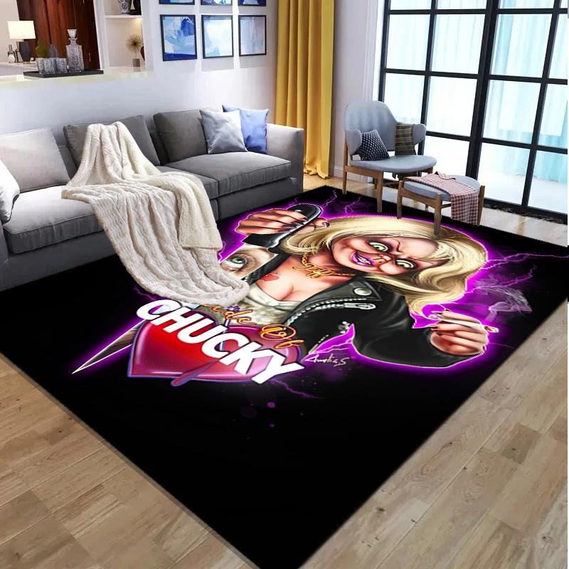 horror movie Pattern Rug, Indoor/Outdoor Mat, for Picnic, Gameroom, Bedroom, Office, Living Room, Home Decor Carpet, Birthday Gift