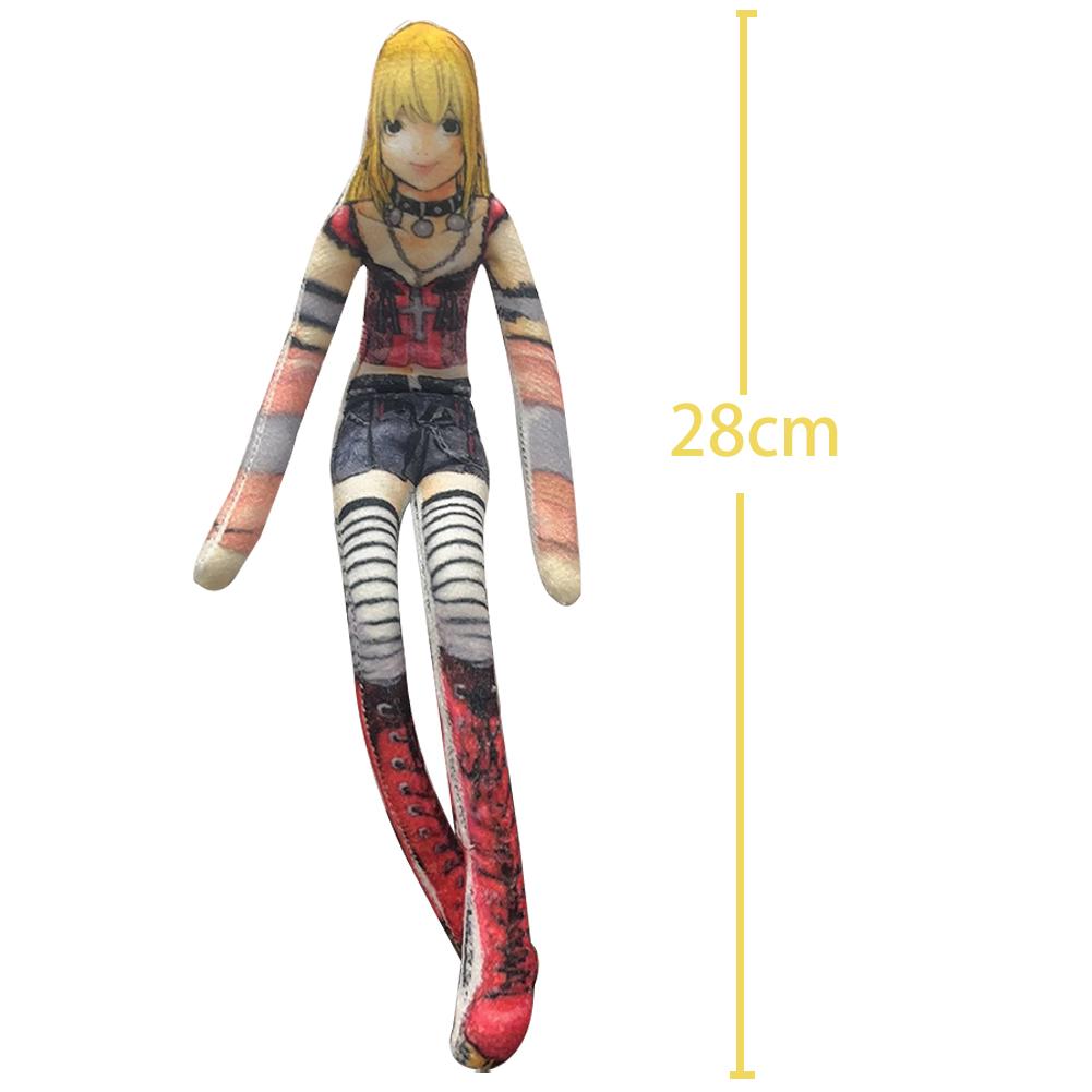 Anime L·Lawliet Figuur Yagami Light Cosplay Pop L Misa Amane Pluche Speelgoed Abstract Model Misamisa Figuur Mode Kamer Decoratie Cadeau 28CM gray