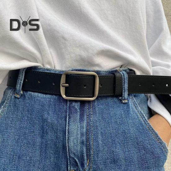 Unisex Retro Gürtel Multi Löcher Verstellbares Design Denim Western Style Jeans Gürtel Kunstleder Pents Gürtel