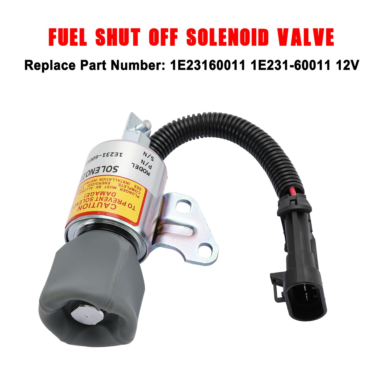 

1E231-60011 Fuel Shut Down Solenoid For Kubota V2203 D722 D902 Engline M8200