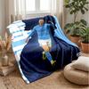 Erling Haaland Theme Blanket Soft Flannel Blanket Plush Throw Blanket Cozy Sofa Bed Blanket for Home Decor