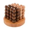 Adult Child Educational Game Wooden 3D Connect Four Chess Spatial Thinking Toy