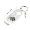 1pc Multifunction Mini Keychain Compass Camping Thermometer Outdoor Climbing Temperature Tester Survival Guiding Tool