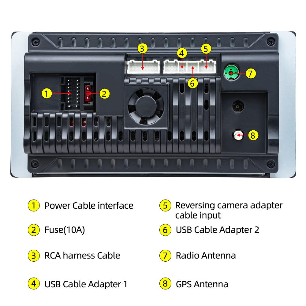 Autoradio 2 Din CarRadio 7 Inch Carplay For Toyota Android Auto Mirror Link BT GPS WIFI Multimedia Player Car Stereo