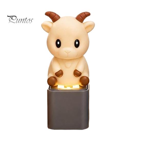 Tactile Feedback Office Desk Toy Animal Keyboard Fidget with Light Sound, Rechargeable Cow Goat Stress Relieving Gadget Monkey Pigeon Finger Clicker,