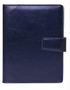 A5 6-Ring Notebook with 100 Sheets PU Leather Spiral Bound College Diary Featuring Phone Holder and Pockets Style Loose-leaf
