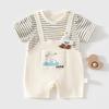 Baby Cotton Short Sleeve Romper Cartoon Onesie Pajamas Newborn
