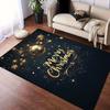 1pc Christmas Themed Rug, Merry Chrismas Print, Bedside Carpet, Non Slip Laundry Room Mat, Machine Washable Water Absorbing Entrance Door Ma