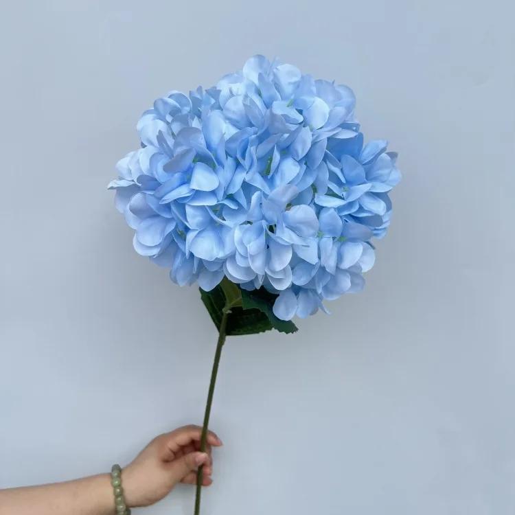 Large Hydrangea Artificial Flowers 135 Pieces Fake Flower Stems Candy Color Series for Wedding Floral Decoration
