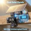 OKAM PRO 10X Zoom AOV Solar Camera Dual Solar Panels 16000mAh Battery HD 25MP 4G Outdoor Camera Waterproof Night Vision IP CCTV