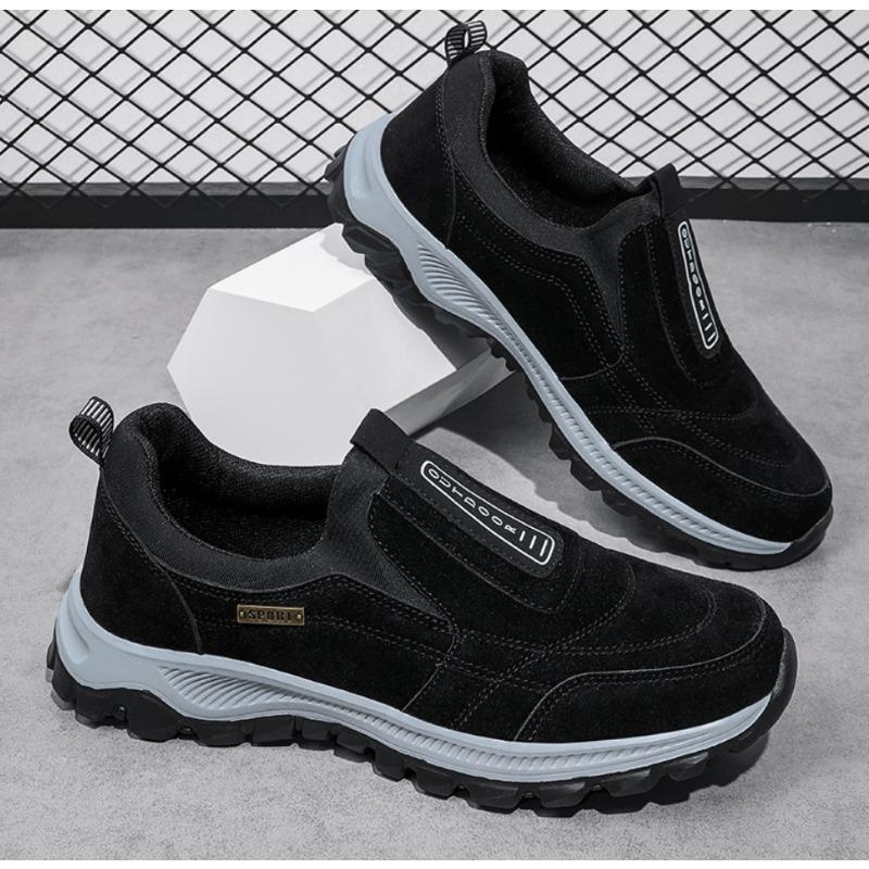 Pantofi de drumeție în aer liber Pantofi pentru bărbați, pantofi de iarnă, pantofi casual pentru bărbați, pantofi din piele de căprioară, respirabil, pantofi de mers antiderapant, încălțăminte