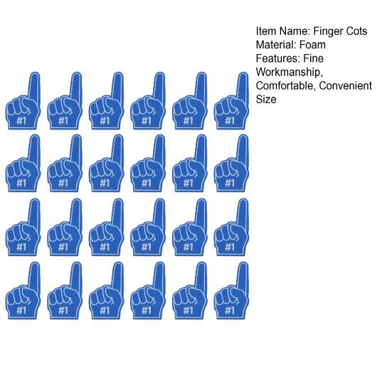 24Pcs/Set Foam Fingers Toys Fan Colorful Finger Cots Boys Girls Valentine Gift Party Favors Toys Funny Photo Props