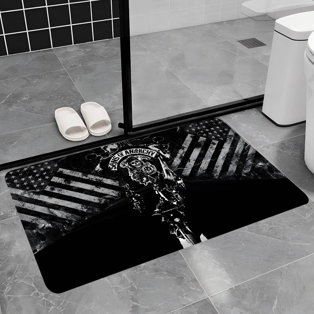 Sons Of Anarchy TV.webp Floor Mat Rectangle Anti-slip Home Soft Badmat Front Door Indoor Outdoor Mat Hotel Decor Mat