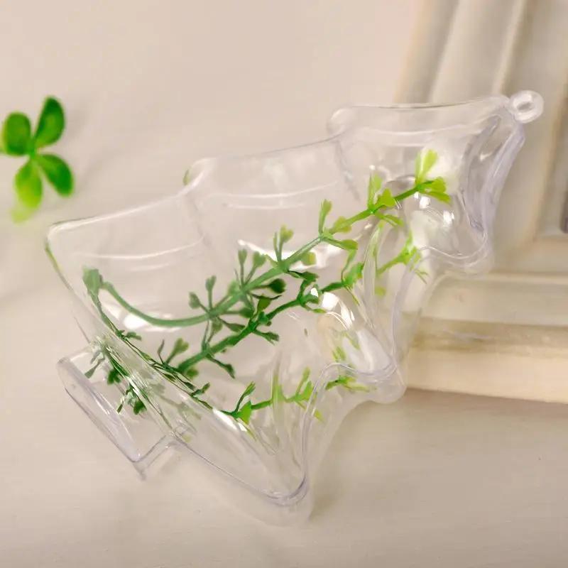 2Pcs Gift Candy Box Jar Can Present Drop Ornaments Christmas Decor Bauble Creative.